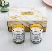MYHXQ Scented Candle,Aromatherapy Candles for Stress Relief,Natural Soy Wax Candles Hand Pouring Smokeless and Non-Toxic-2 Pack (Jasmine + Gardenia)