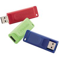 Verbatim Store 'n' Go USB Flash Drive, 8GB, Pack of 3