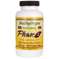Natural Phase 2 White Kidney Bean Extract 500 Milligrams 180 Veg Capsules