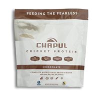 Chapul Cricket Protein Powder (Chocolate, 1 Pound) - 20g Complete Protein per Serving, High in Prebiotic Fiber, Low Sugar, 5 Net Carbs, Keto-Friendly