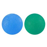 Milisten 2pcs Therapy Exercise Gel Squeeze Balls for Hand Finger Wrist Muscles Arthritis Grip Exerciser Strengthening
