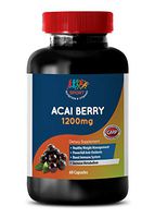 Immune Support Supplement - ACAI Berry 1200 mg - Dietary Supplements - acai Juice - 1 Bottle (60 Capsules)