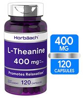L Theanine 400mg | 120 Capsules | Non-GMO & Gluten Free | by Horbaach