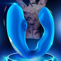 A-YUEYUE 3 Speeds 36 Frequencies Dual Heads Silicone Amal Massager Toy for Men Women Relax, Waterproof and Quiet