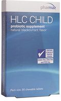 Pharmax - HLC Child - Probiotic Supplement for Children - 30 Chewable Tablets - Natural Blackcurrant Flavor