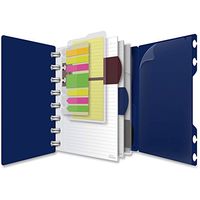 TOPS Products 25635 Versa Crossover Notebook, Wide Ruled, 9 x 7-1/4, Navy, 60 White Sheets