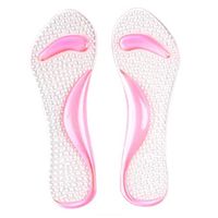 Runee High Heel Silicone Insoles for Women - Daily Wear for Pain Relief, Comfort from Plantar Fasciitis, Flat Foot, Foot Pain, and Heel Spurs (Pink)