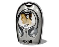 Maxell UT/NB-2025 Digital Headphones with Ultra Thin Neckband and Pouch