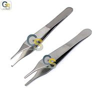 2 ADSON TISSUE 1X2TEETH +SERRATED FORCEPS FINE POINT G.S INSTRUMENTS