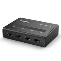 ORICO 4 Port USB3.0 Smart-Charging HUB Max Deliver 5V2.4A for Your iPad or Other Tablets (ORICO BH4-U3-BK)