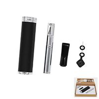 Metal Cigarette Holder Reusable Filter Reduce Tar Smoke Mouthpiece for Regular King Size&100's (Silver)