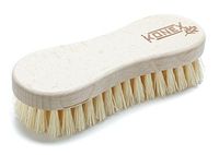 Konex Nylon Fiber Economy Utility Cleaning Brush. Heavy Duty Scrub Brush with Wood Handle. (Peanut Shaped)