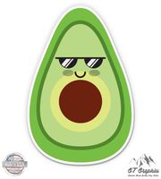 Avocado Cool - 3" Vinyl Sticker - For Car Laptop I-Pad Phone Helmet Hard Hat - Waterproof Decal