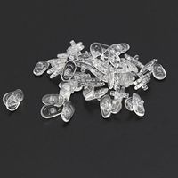 Affaires : Silicone Nose Pads for Glasses 13MM Anti-Slip Screw-in Nose Pads Eyeglasses Sunglass Nose Pads Spectacles, Oval Shape, Clear (100 pcs)