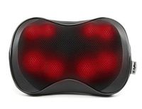 Zyllion Back Neck Shiatsu Massager - Kneading Massage Pillow with Heat for Shoulders, Lower Back, Feet, and Legs (ZMA-25)