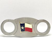 Texas Flag Cigar Cutter – Double Guillotine Blades – in Gift Box