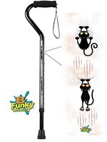 Walking Cane Self Adjustable Aluminum Foam Handle with Cat Scratch Design