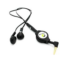 Retractable Headset Handsfree Mic Dual Earbuds Earphones Wired Headphones 3.5mm [Black] Compatible with iPod Touch 2nd Gen 1st Gen Nano 7th Gen 5th Gen - Huawei P9 P10, Mate SE 10