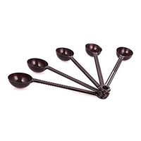Dealglad 12pcs Plastic 10g Standard Coffee Beans Milk Tea Fruit Powder Pearl Measuring Spoons Utensils