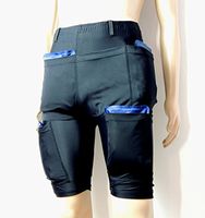 Burn Fat with Cold - Powerful Sliming Cooling Suit Icinger Power 10200G - Also for Muscle Recovery (Shorts XXL - 16 Pockets (ice Packs not Included))