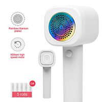 WLNKJ Lint Remover, Efficient Shaving Super Endurance Electric Sweater Fabric Shaver with Concealed Sticky Hair Tube - Portable Travel Business Trip,White