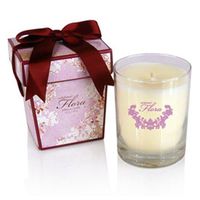 Seda France Flora Hibiscus Bow Adorned Boxed Candle