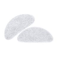 GMS Optical® Premium Silicone Adhesive Half Moon Nose Pads for Glasses, Sunglasses, and Eye Wear - 15 Pair (Clear)