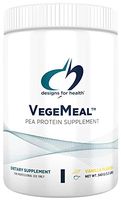 Designs for Health VegeMeal - Vanilla Pea Protein Meal Supplement Powder with 5-MTHF + Creatine (15 Servings / 540g)