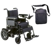 Drive Cirrus Plus EC Folding Power Wheelchair, 16" Seat & Free Front Zip Pocket Medical Utility Black Bag! - #CPN16FBA