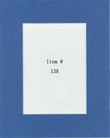 Pack of 25 11x14 Dynamic Blue Picture Mats Mattes with White Core Bevel Cut for 8x10 Photo + Backing + Bags