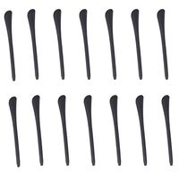 D-worthy 8 Pairs Anti-Slip Silicone Replacement Eyeglass End Tips Ear Sock Pieces Tube for Thin Metal Eyeglass Legs Black Color