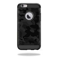 MightySkins Protective Vinyl Skin Decal Compatible with Spigen iPhone 6 Tough Armor Case Case wrap Cover Sticker Skins Black Camo