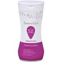 Summers Eve Cleansing Wash 9 Ounce Simply Sensitive (266ml) (6 Pack)