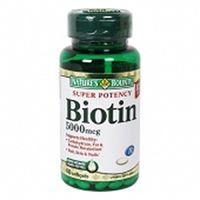 Nature's Bounty - Biotin Supplement - 5000 mcg Strength - Softgel - 60 per Bottle-McK
