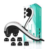 VOYOR Back Massager Handheld Electric Massagers for Neck and Back Shoulder Full Body Deep Tissue Percussion Massage, with Adjustable Strength Levels and 6 Multi-Functional Heads