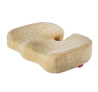 Coccyx Seat Cushion - Comfortable & Supportive Memory Foam with Orthopedic Design Relieves Back, Sciatica and Tailbone Pain. Seat Pillow Office Chair Car Seat and Wheelchair Plane 40319cm , Beige