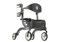 HurryRoll Rollator Rolling Walker By HurryCane, Silver