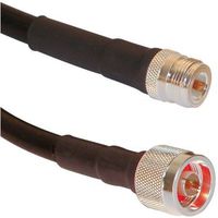 LMR400 N Male to N Female Jumpers - Times Microwave LMR-400 US Made Coax Cable (1 ft)