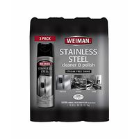 Weiman Stainless Steel Cleaner, 3 pk./17 oz. (pack of 6)