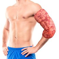 HurtSkurt - 2 in 1 - Harness-Free Fashionable Cold Therapy Compression Gel Sleeve & Ice Pack Stretch-to-Fit Large (Waikiki Coral)