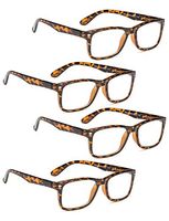 READING GLASSES 4 pack Classic Vintage Style Readers (Tortoise, 2.50)