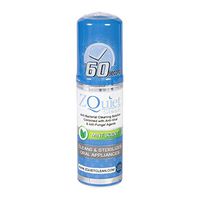 ZQUIET Clean, Foaming Oral Device Cleaner (1.5oz. Bottle) – Antibacterial & Anti-fungal, Natural Ingredients (Chlorine Free), Sanitizes in 60 Seconds, Fresh Mint Scent, Travel Size (TSA Compliant)