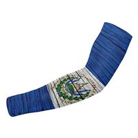 Liumong Wooden Texture Salvador Salvadoran Flag Themed Printed Cool Sport Gym Athletic Gear Protective Accessories Elbow Compression Sleeve Arm Guard Warmers Supports Supplies