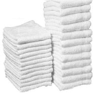 25 Pack Terry Cloths Shop Rags Towels Cleaning Wiping Janitorial Cotton 12x12 Business & Industrial Cleaning Supplies