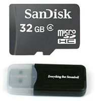 SanDisk 32GB Class 4 Micro SDHC Memory Card work with Roku Ultra, Roku 4, Roku 3, Roku 2 Streaming Player with Everything but Stromboli (TM) Card Reader (SDSDQM-032G-B35)