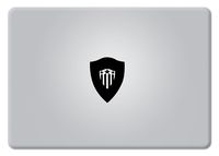 Avengers Captain America's Shield Glowing From Apple Logo Apple Macbook Air Pro Retina Laptop decal sticker