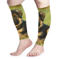 BLongTai German Shepherd Calf Compression Sleeve Men Womens Running Leg Sleeve for Shin Splint Muscle Pain Relief (1 Pair)