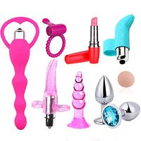 9 Pcs/Set Silicone Amal Bntt Vi`brãtórs Sxx Toys Kit Se#`x Toy for Men Women