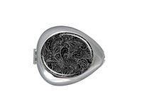 Repeating Paisley Custom Silver Oval Pill Box Pocket Purse Pill Case Medical Tablet Holder Weekly Pill Organizer Decoration Box Wallet