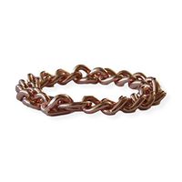 ProExl Solid Copper Non Magnetic Mens Chain Bracelet Relieves Joint Pain 7 1/2" to 8 1/4" one Size Adjustable